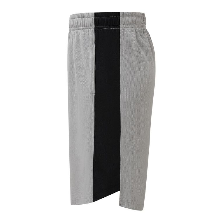 Active Intent Men's Panel Basketball Shorts, Grey Mid, hi-res