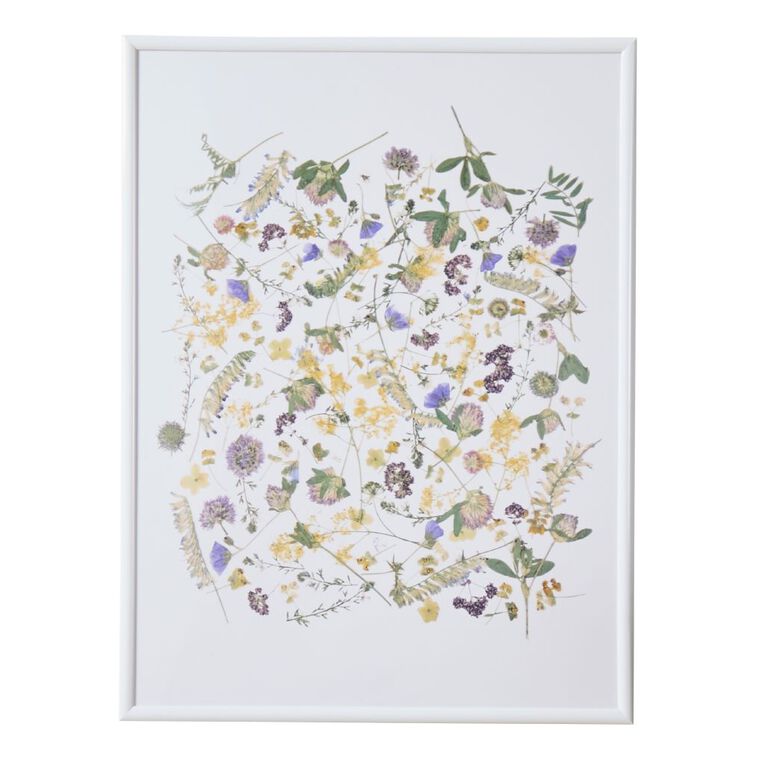 Living & Co Framed Print Pressed Flowers 30cm x 40cm, , hi-res
