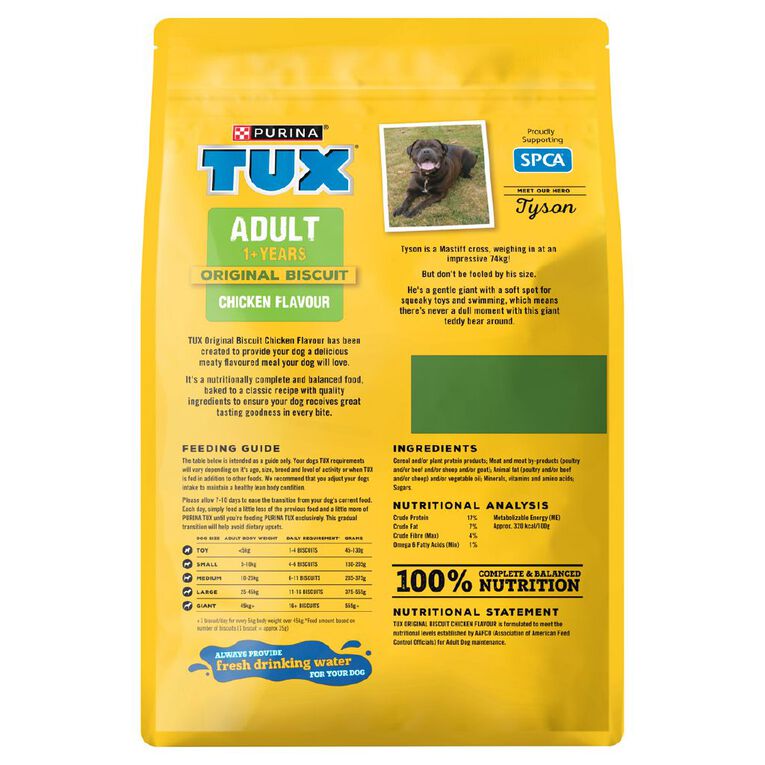 TUX Original Biscuit Chicken Dry Dog Food 2.5kg, , hi-res