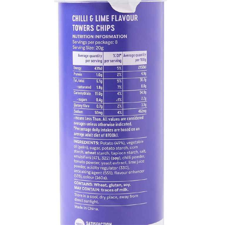 Market Kitchen Towers Chilli Lime 160g, , hi-res