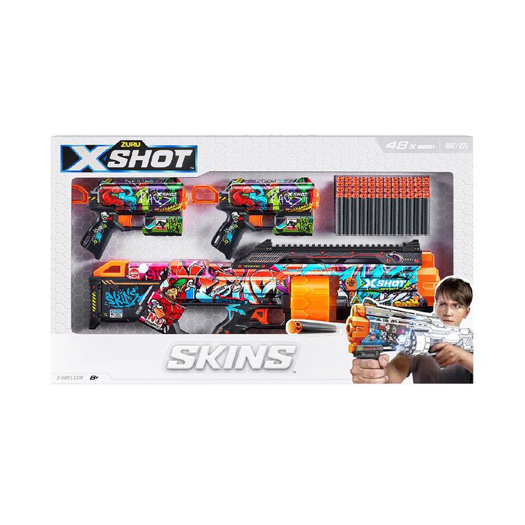 Zuru XShot Skins Mix Combo Pack Last Stand Flux 2 Pack The Warehouse
