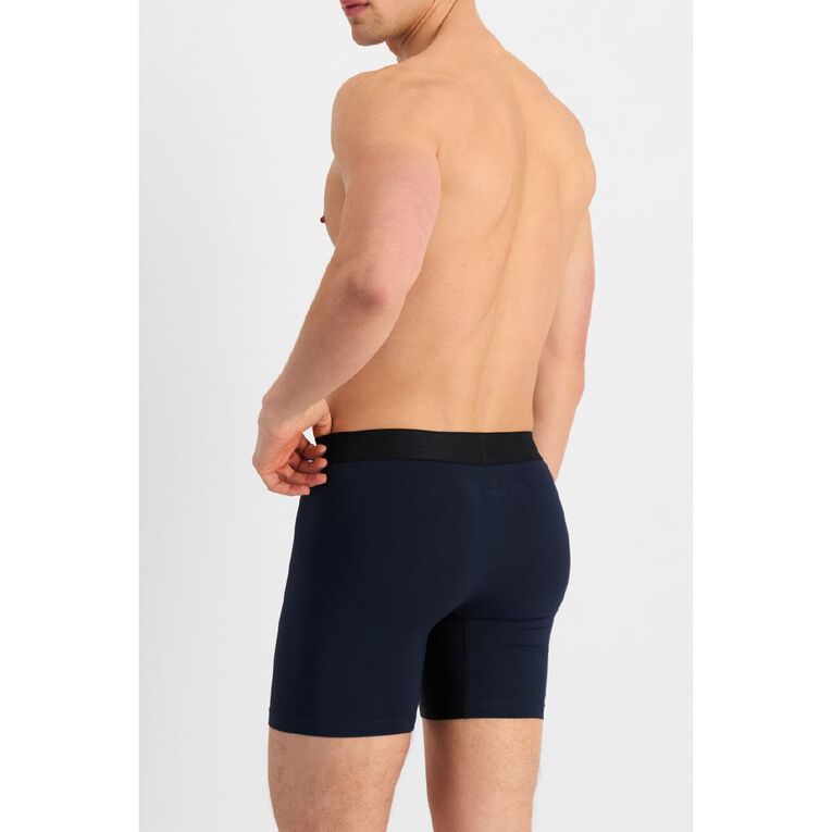 B FOR BONDS Men's Anti Chafe Trunks, Navy, hi-res