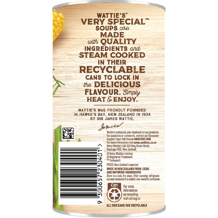 Wattie's Very Special Soup Chinese Chicken and Corn 535g, , hi-res