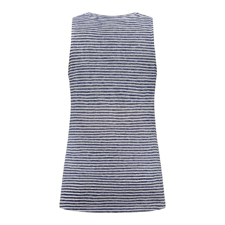 H&H Maternity Before & After Slub Tank, Blue/White, hi-res