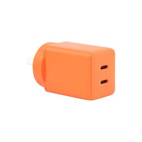 Tech.Inc PD 45W Dual USB-C Fast Charger Orange