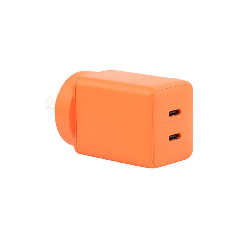 Tech.Inc PD 45W Dual USB-C Fast Charger Orange, , hi-res
