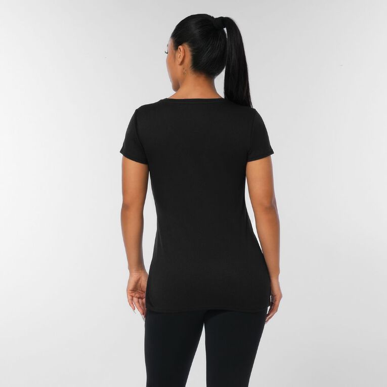 Active Intent Women's Cooldry Tee, Black, hi-res