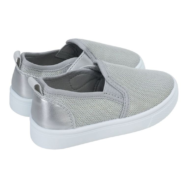 Young Original Junior Kids' Slip-on Shoes, Silver, hi-res