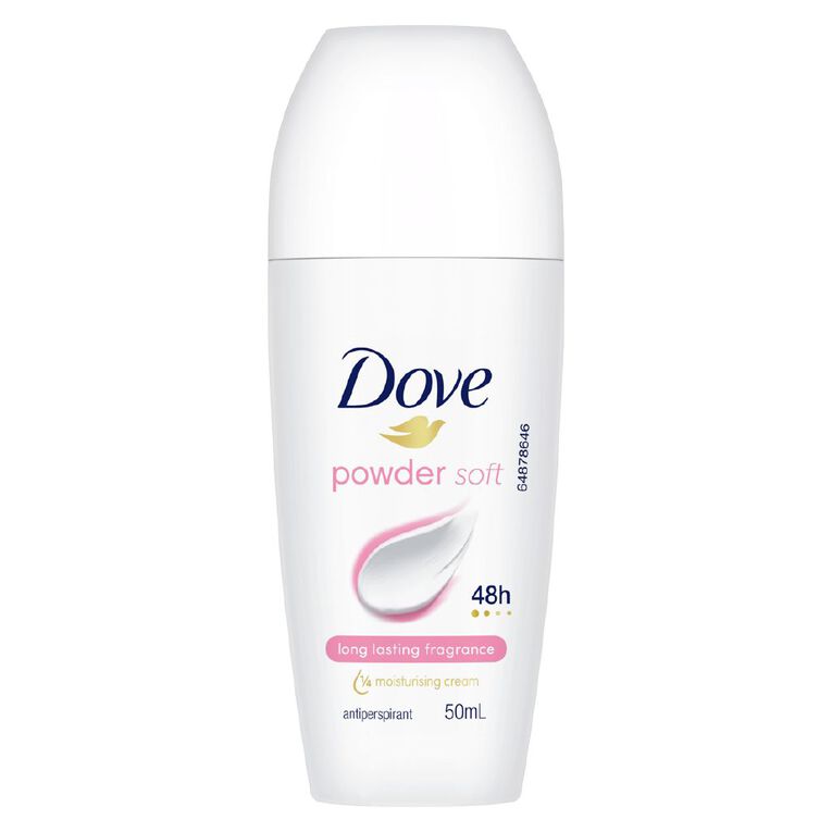Dove Deodorant Roll On Powder Soft 50ml 50ml, , hi-res