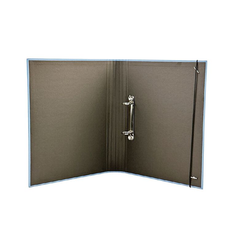 WS Ringbinder 25mm Round 2d A4 Blue Light, , hi-res