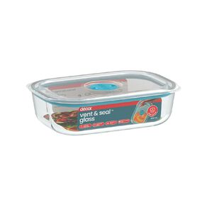 Decor Vent & Seal Glass Oblong 650ml Clear Clear