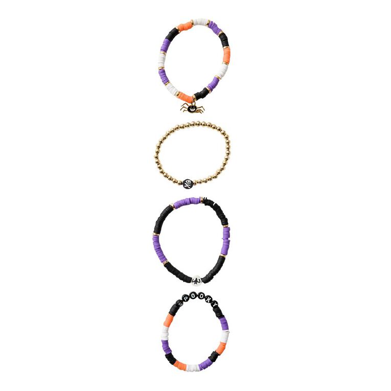 Scarehouse Beaded Charm Bracelet Set Assorted, , hi-res
