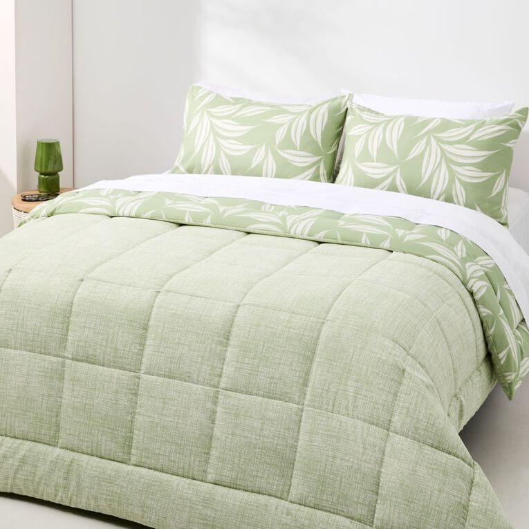 Living & Co 3 Piece Comforter Set Solana Multi-Coloured Queen, Multi-Coloured, hi-res