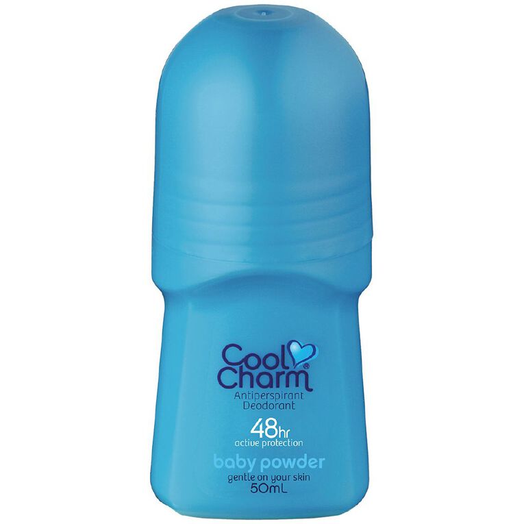 Cool Charm Roll On Deodorant Baby Powder 50ml The Warehouse