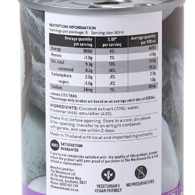 Market Kitchen Coconut Milk 400ml, , hi-res