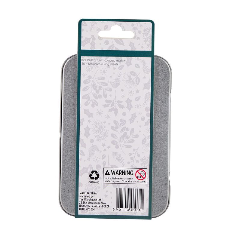 Wonderland Novelty Tin Travel Colouring Kit, , hi-res