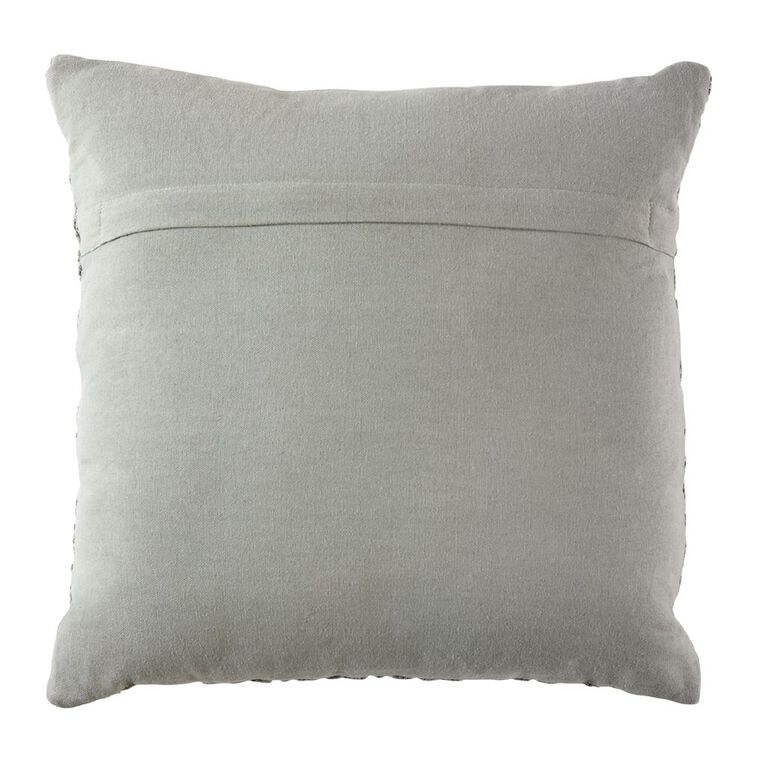 Living & Co Cushion Cotton Diamond Green 45cm x 45cm, , hi-res