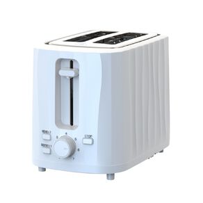 Living & Co 2 Slice Toaster White/Silver
