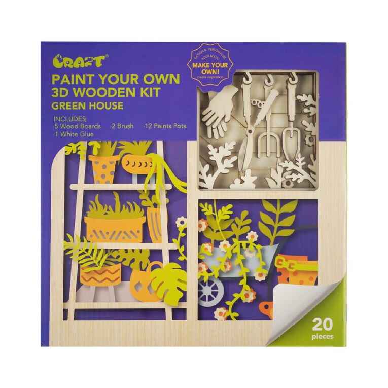 Uniti Craft Adults Paint Your Own 3D Garden Art, , hi-res