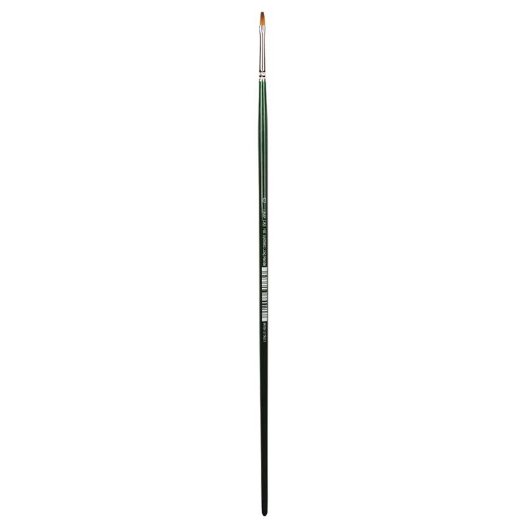 DAS Long Handle Synthetic Flat #0 Gold, , hi-res