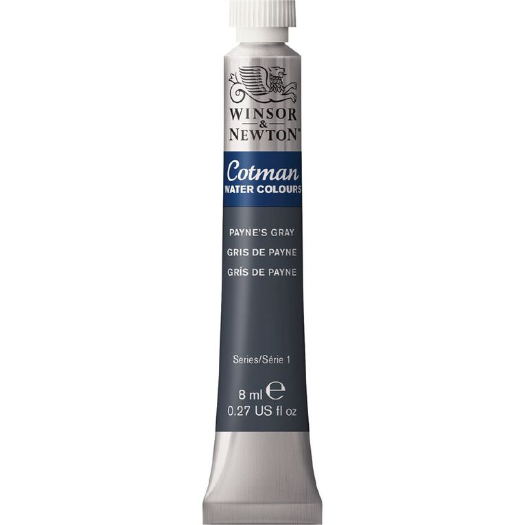 Winsor & Newton Cotman Watercolour Paint 8ml Paynes Grey, , hi-res