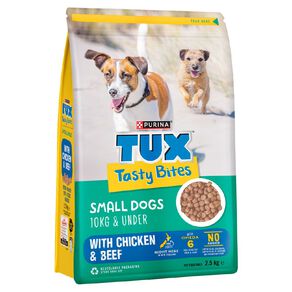 TUX Tasty Bites Small Dogs Chicken & Beef Dry Dog Food 2.5kg