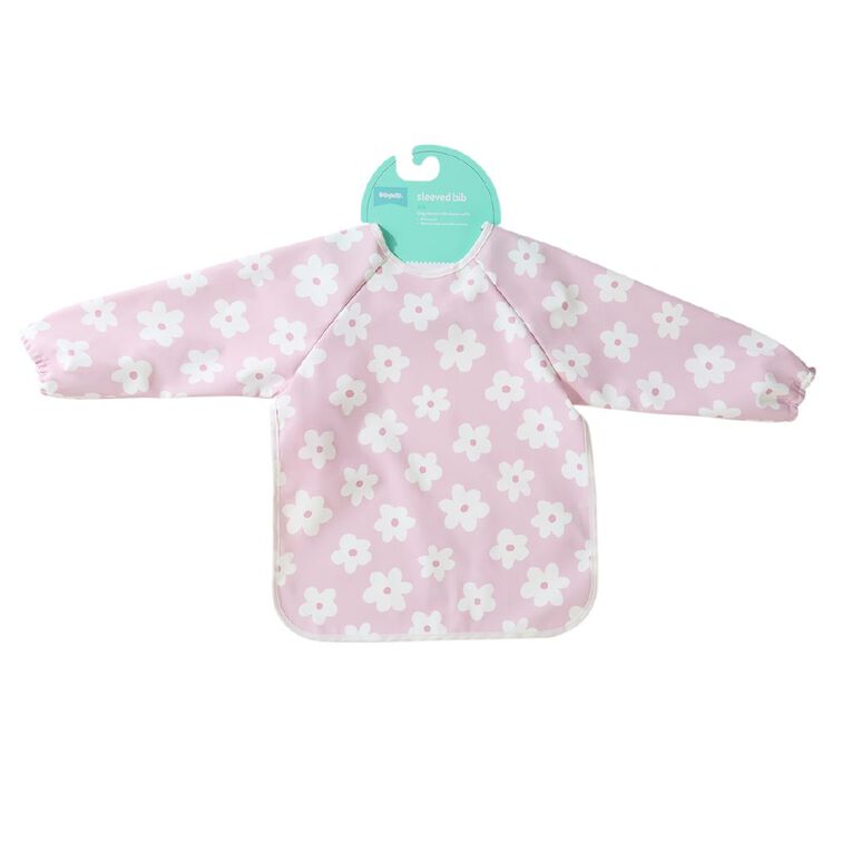 Babywise Babys' Smock Bib Pink One Size, Pink, hi-res