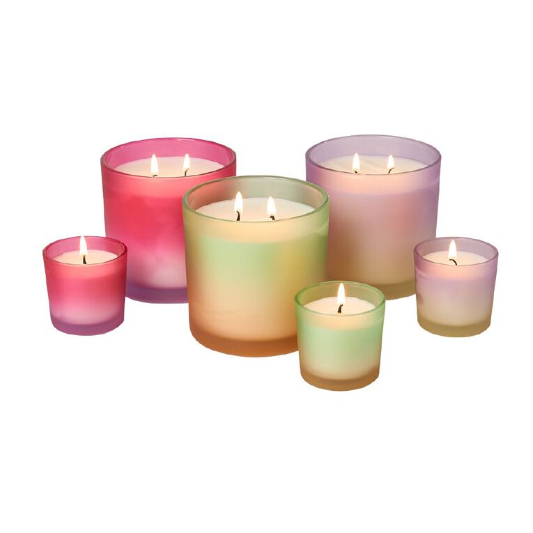 Cosmic Crush Mini Scented Candle Strawberry & Pomegranate 50g Pink Dark