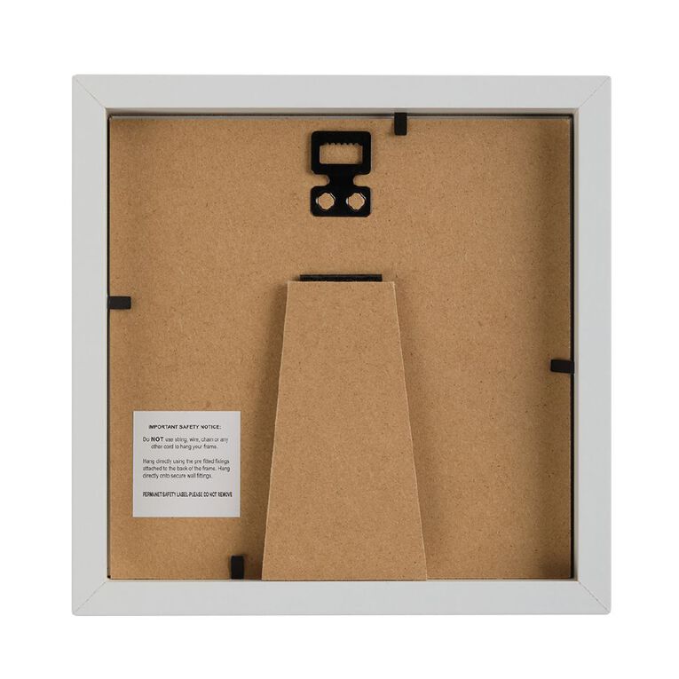 Living & Co Premium Photo Frame 5in x 5in White, , hi-res