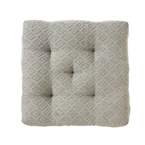 Living & Co Floor Cushion Cotton Diamond Green 60cm x 60cm