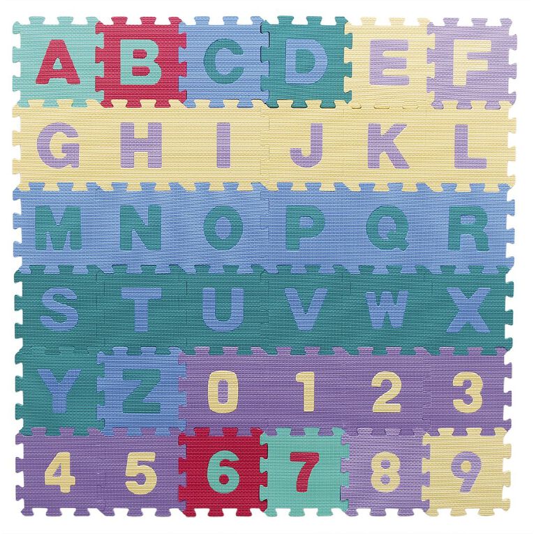 Play Studio Alphabet and Number Puzzle EVA Mat 36 Pieces, , hi-res