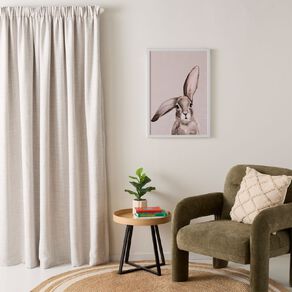 Living & Co Cove Curtains Grey 230-330cm Wide/205cm Drop