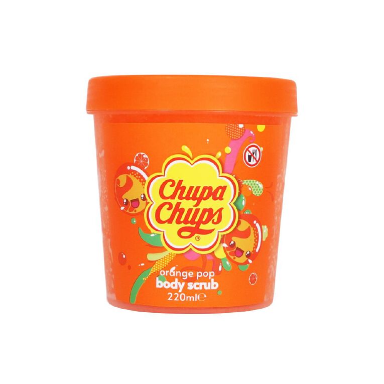Chupa Chups Body Scrub Orange Pop 220ml, , hi-res