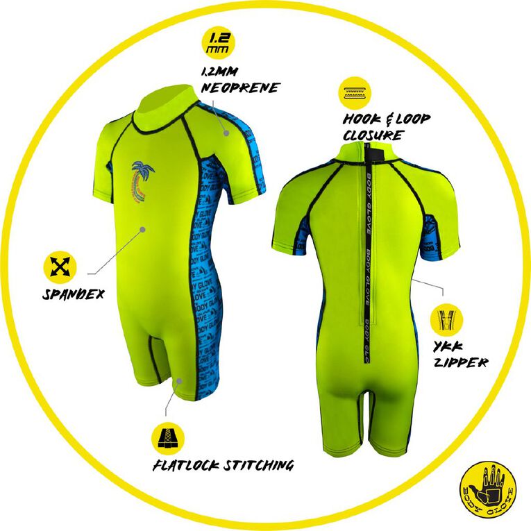 Body Glove Kids' Rashsuit Blue Size 6, Blue, hi-res