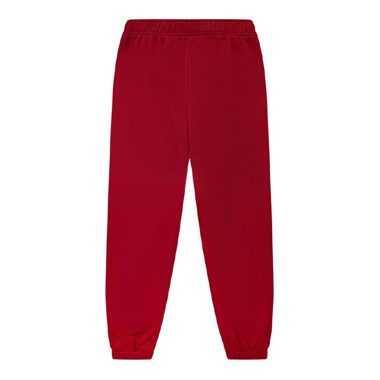 Young Original Plain Cuffed Trackpants, Red Dark, hi-res