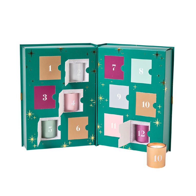 Wonderland Home Advent Set of 12 Scented Candles 35g, , hi-res