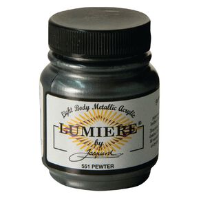 Jacquard Lumiere Acrylic Paint Pewter 66.54ml
