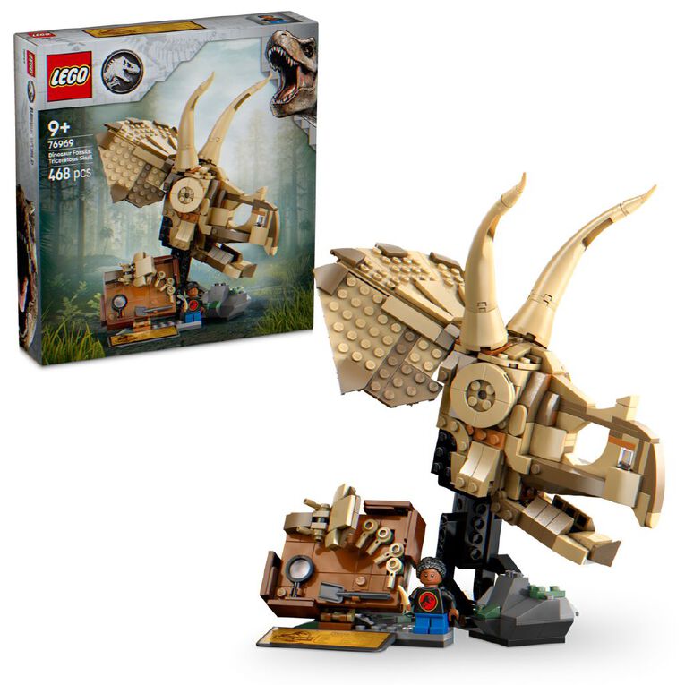 LEGO Jurassic World Dinosaur Fossils: Triceratops Skull 76969, , hi-res