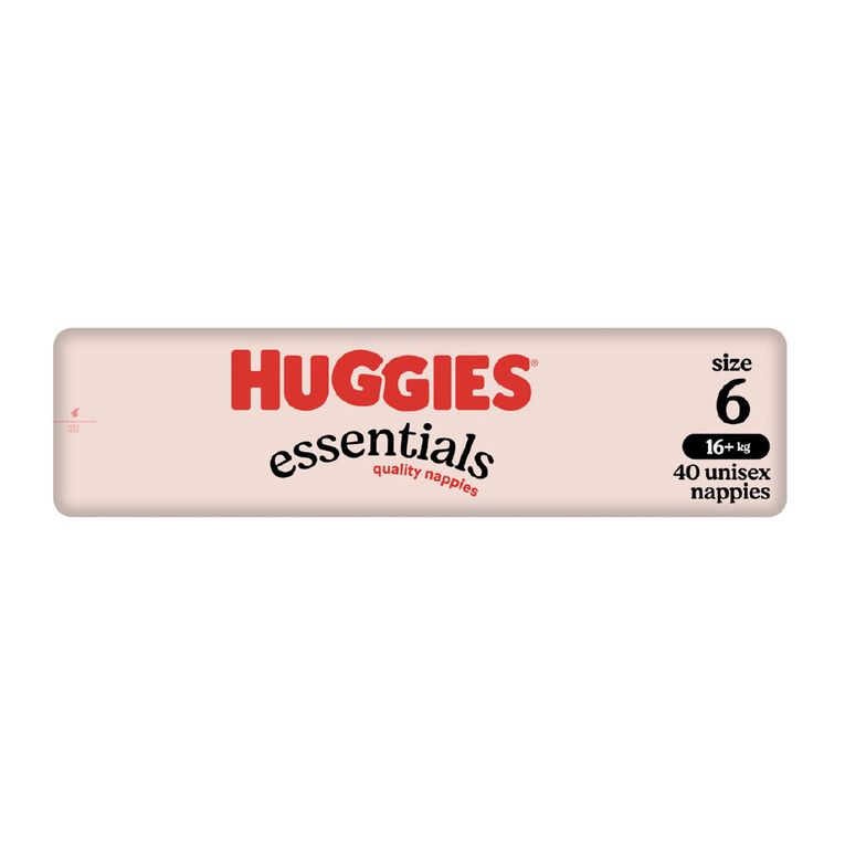 Huggies Essential Nappies Size 6 16+kg 40 Pack, , hi-res