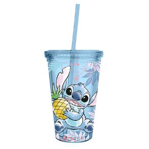Disney Stitch & Angel Tumbler with Straw Assorted 473ml
