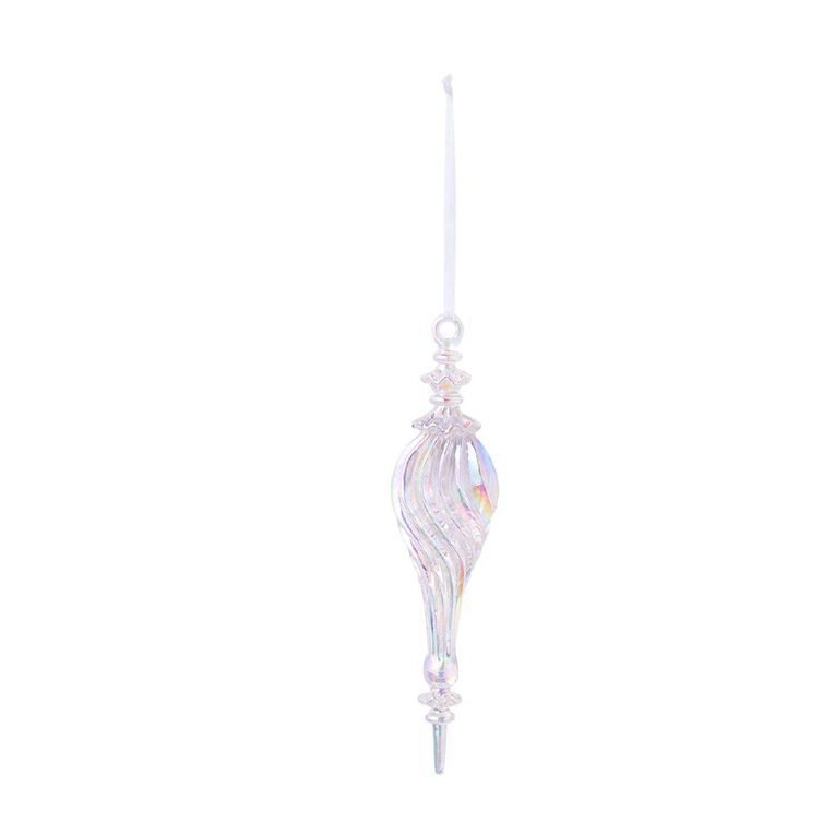 Wonderland Long Tapered Christmas Tree Decoration 16cm Assorted, , hi-res