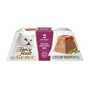 Fancy Feast Gems Beef Mousse Wet Cat Food 2 x 57g