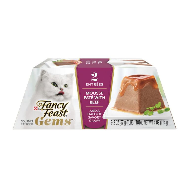Fancy Feast Gems Beef Mousse Wet Cat Food 2 x 57g