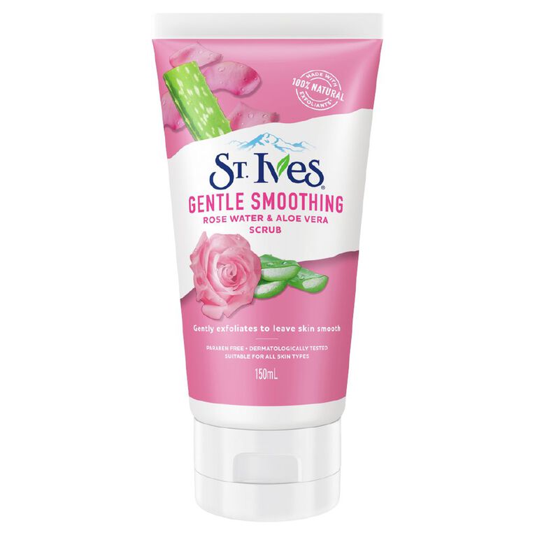 St Ives Scrub Rose Water and Aloe 150ml, , hi-res
