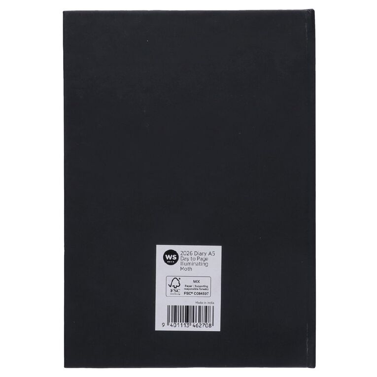 WS 2026 Diary Day to Page A5 Illuminating Moth, , hi-res