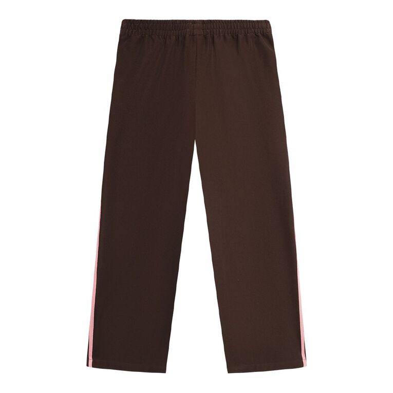Young Original Woven Side Stripe Pants, Brown Dark, hi-res