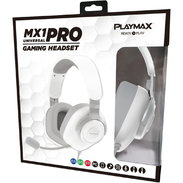 Playmax MX1 Pro Wired Gaming Headset White, , hi-res