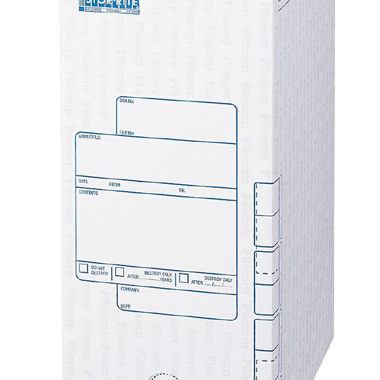 Filecorp Storerite Open End Storage Box White White | The Warehouse