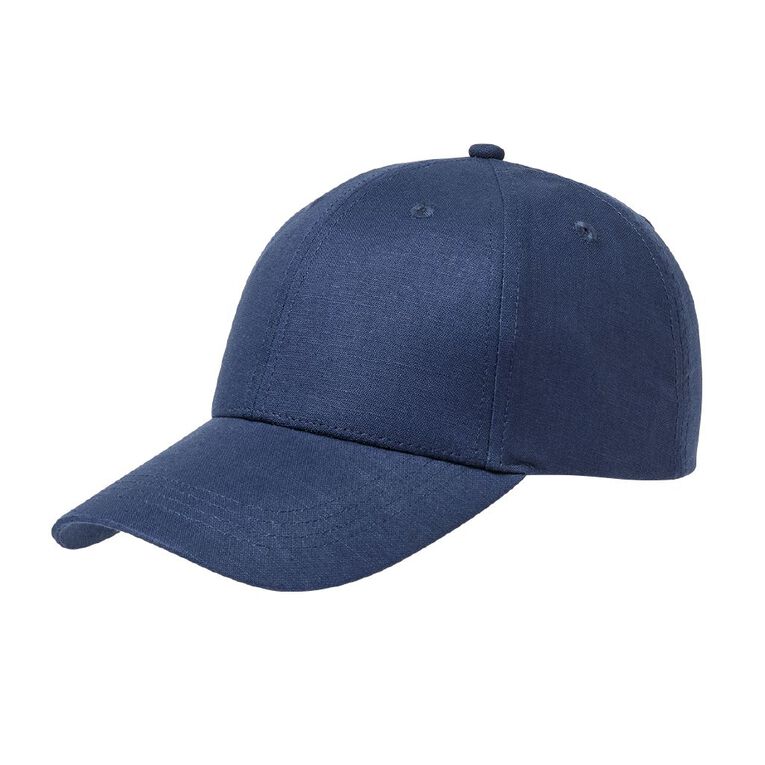 H&H Women's Linen Blend Cap, Blue Dark, hi-res