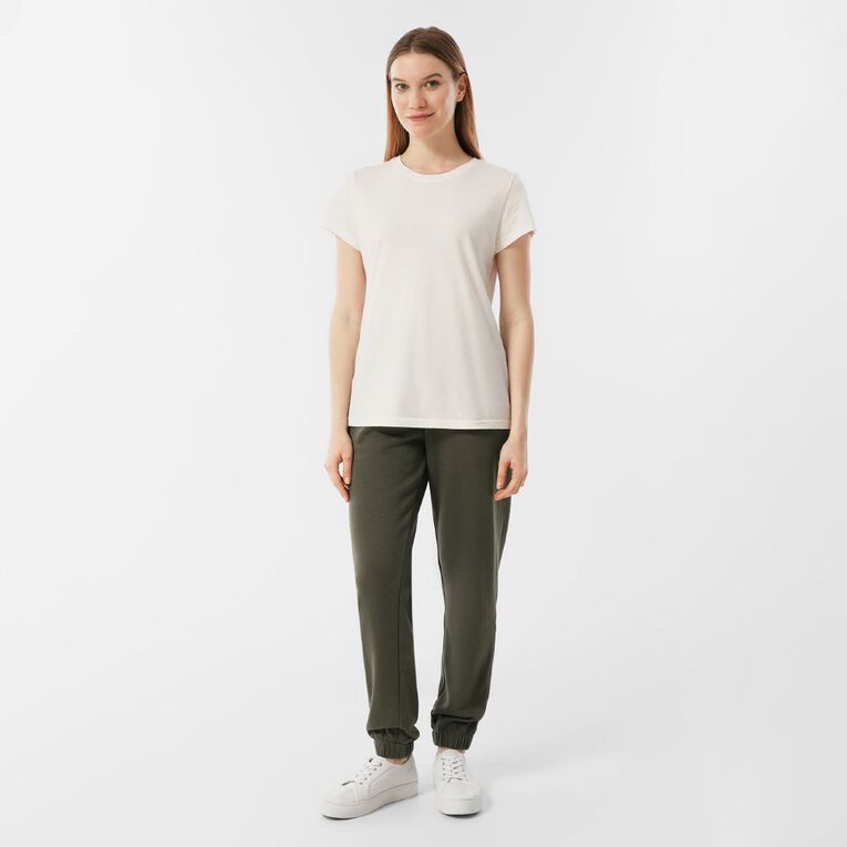 H&H Women's Essential Trackpants, Green Dark, hi-res